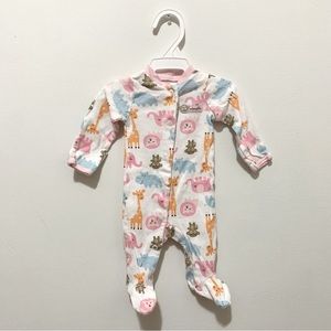 Carter’s🎀 White Sleeper with animals 🎀 baby clothes pajamas footsies
